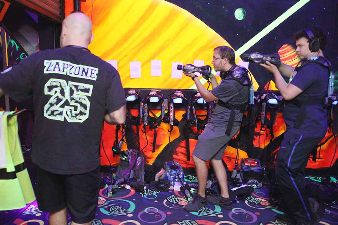 zap zone laser tag player