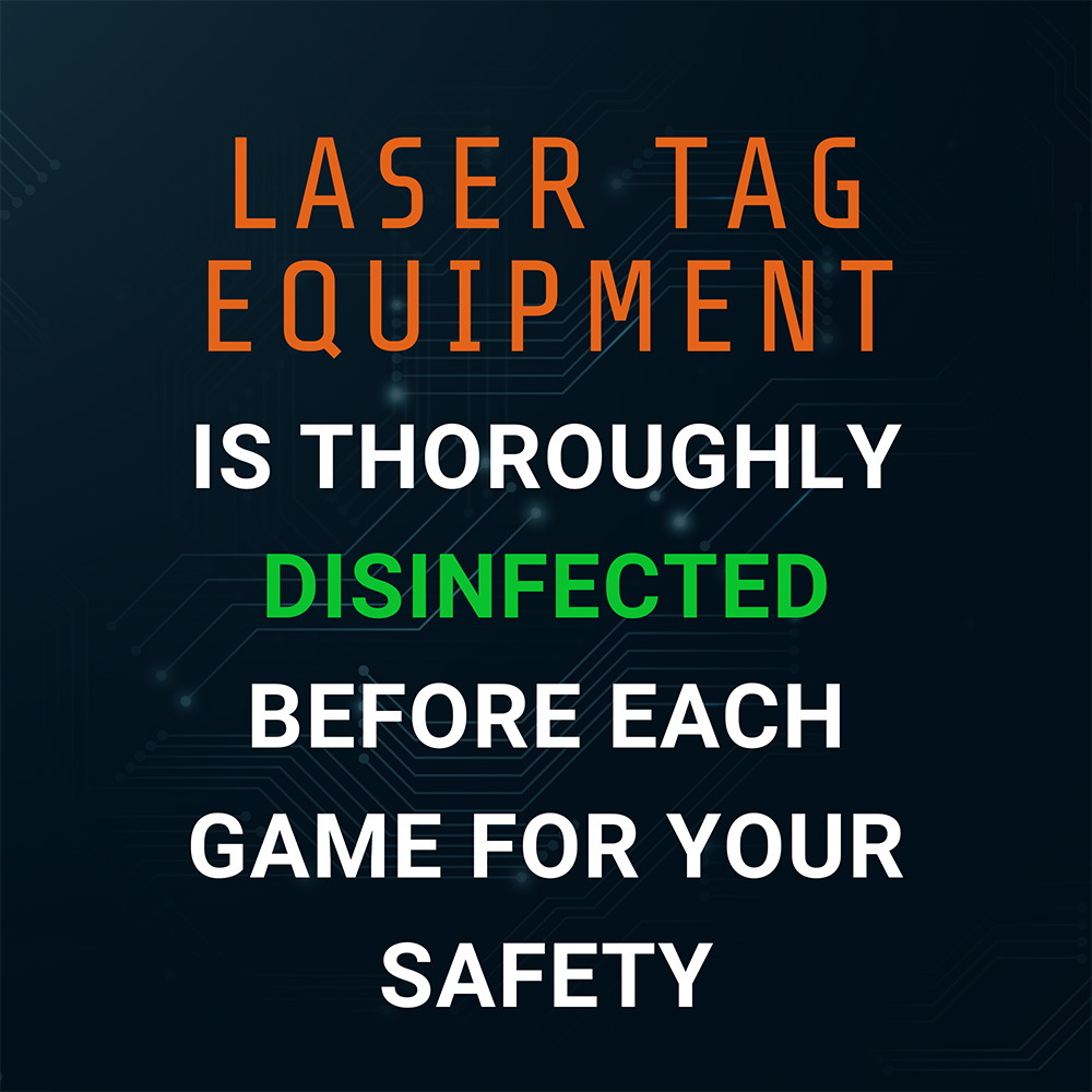 laser tag arena sign