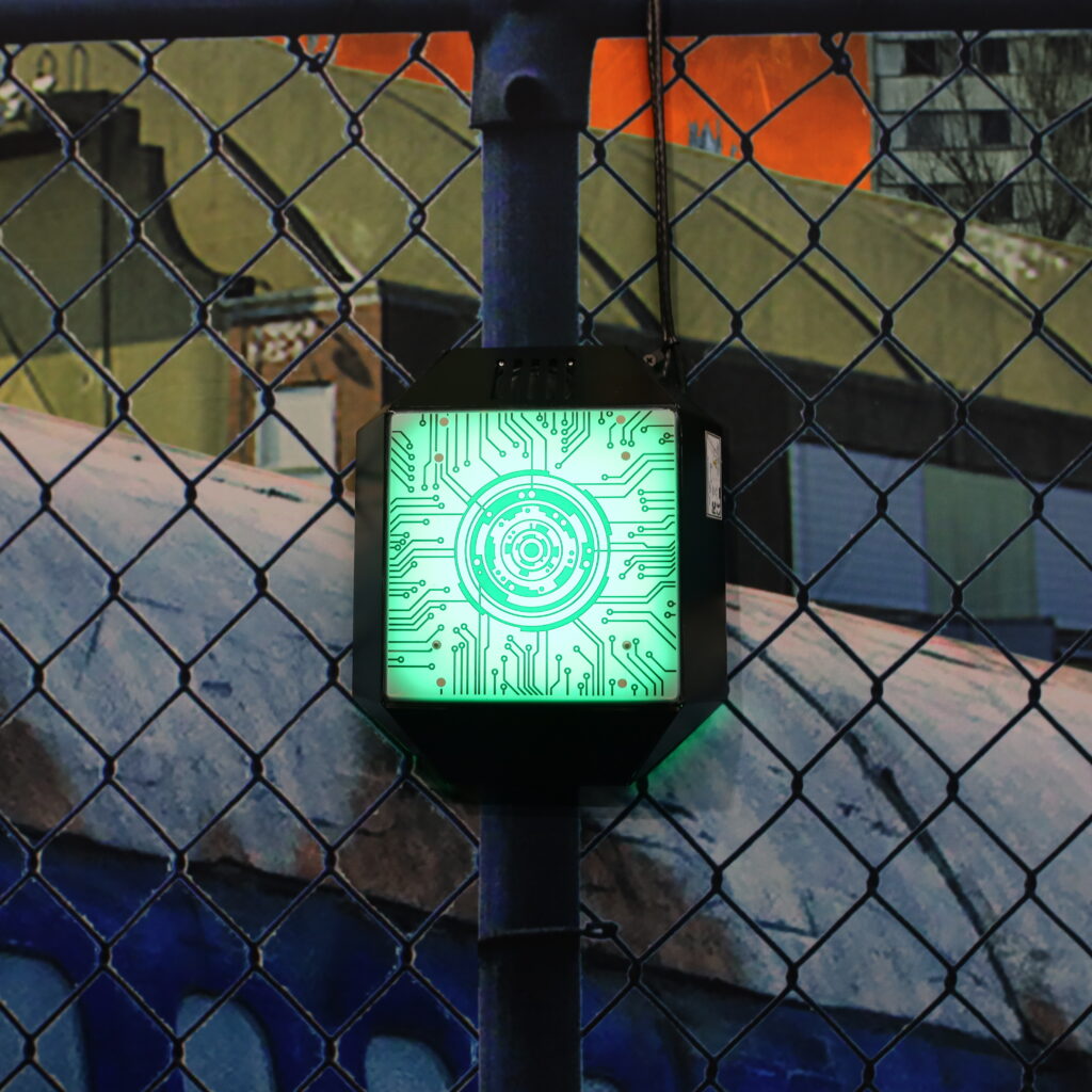 A green LaserBlast Cyber Element.
