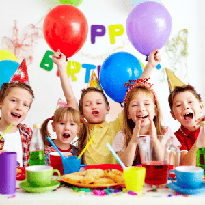 Children at a birthday party