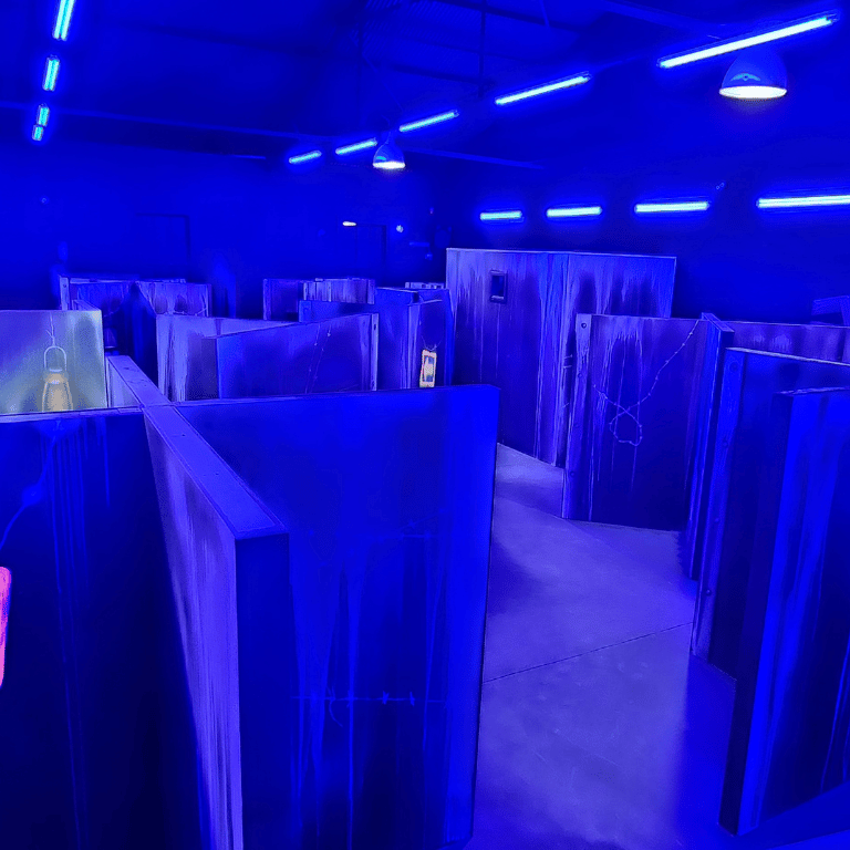 Gold Reef Theme Park laser tag arena.